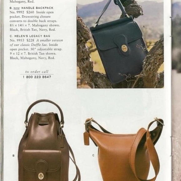 Coach Vintage Tan Leather Duffle Sac Bucket Bag - Picture 16 of 16